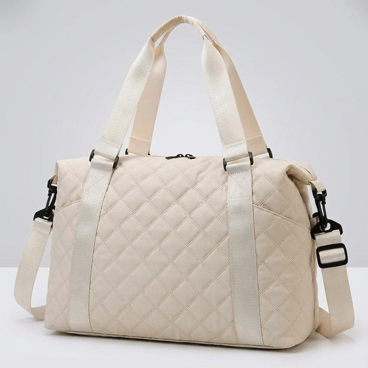 Unisex gewatteerde reistas Quiltiva, veelzijdig als sporttas of ruime handbagage voor weekendjes weg.