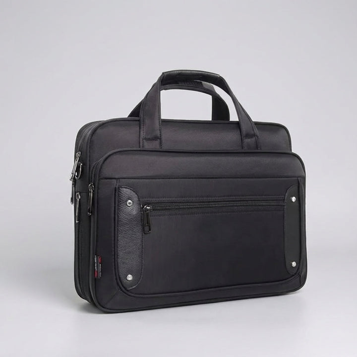 Ruime canvas laptoptas UrbanBrief met veilige organisatie voor laptop, documenten en accessoires, unisex.