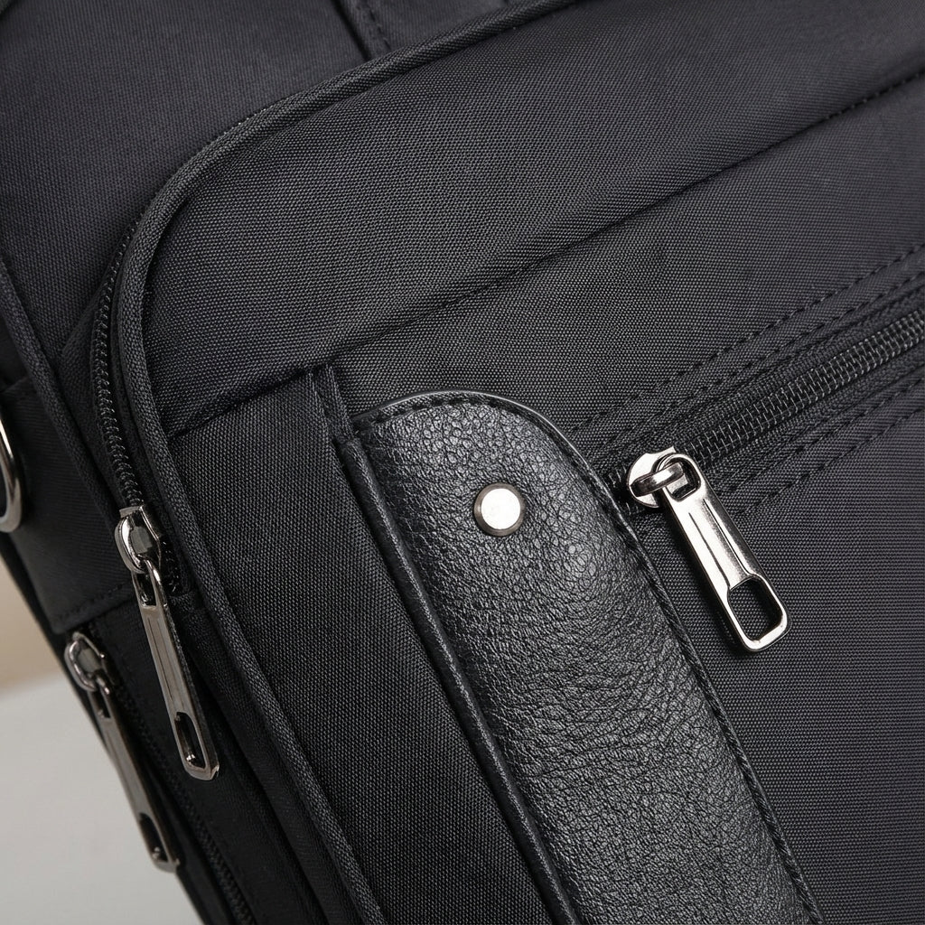 Multifunctionele aktetas/laptoptas UrbanBrief van canvas voor werk, school, reizen en zakelijk gebruik.
