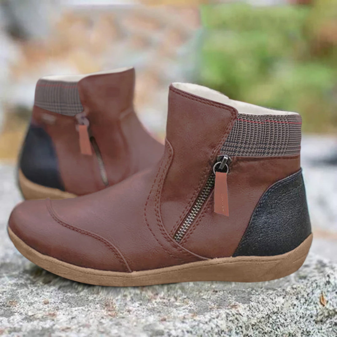 Modieuze all-weather dames enkellaarzen, waterdicht en anti-slip, perfect voor stijlvolle en comfortabele herfst/winter.