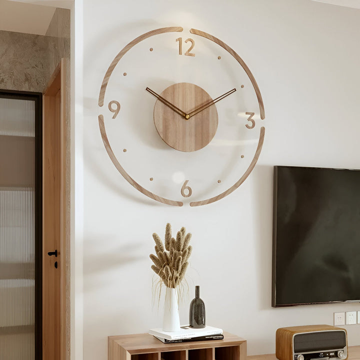 Hoogwaardige moderne wandklok, duurzaam en stil, verrijkt elke muur in huis of kantoor.