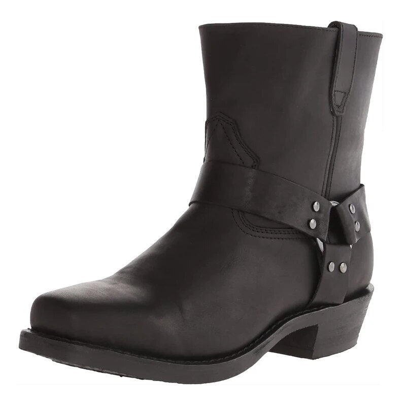 Veelzijdige herenlaarzen in stoere cowboy stijl. Met gesp detail voor een trendy casual look. Comfortabel.