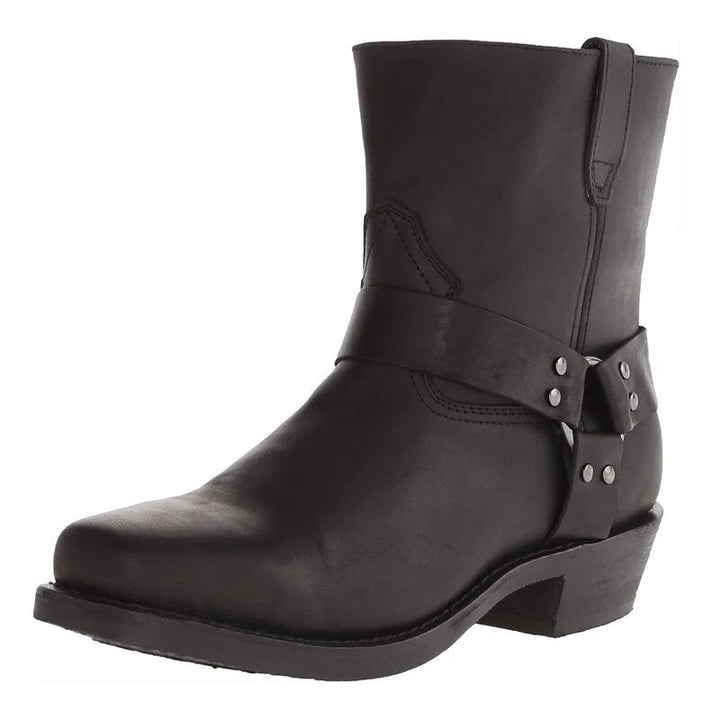 Veelzijdige herenlaarzen in stoere cowboy stijl. Met gesp detail voor een trendy casual look. Comfortabel.