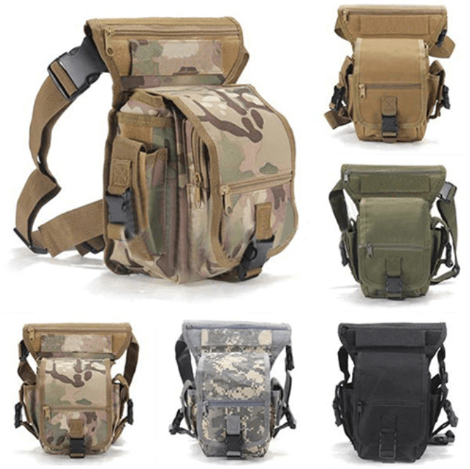 Robuuste been tas met MOLLE, geschikt voor camping, survival en dagelijks outdoor gebruik.