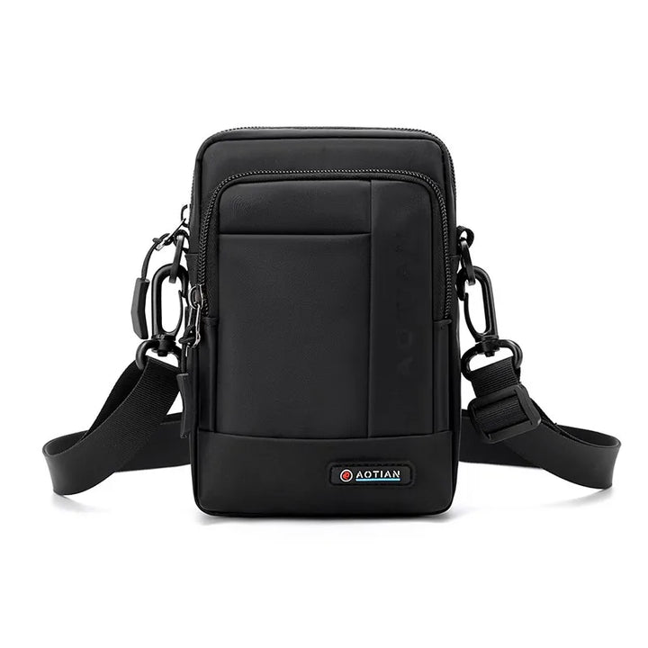 "Tactische heren crossbody tas, robuust ontwerp met meerdere opbergvakken, verstelbare riem, ideaal voor dagelijks gebruik."