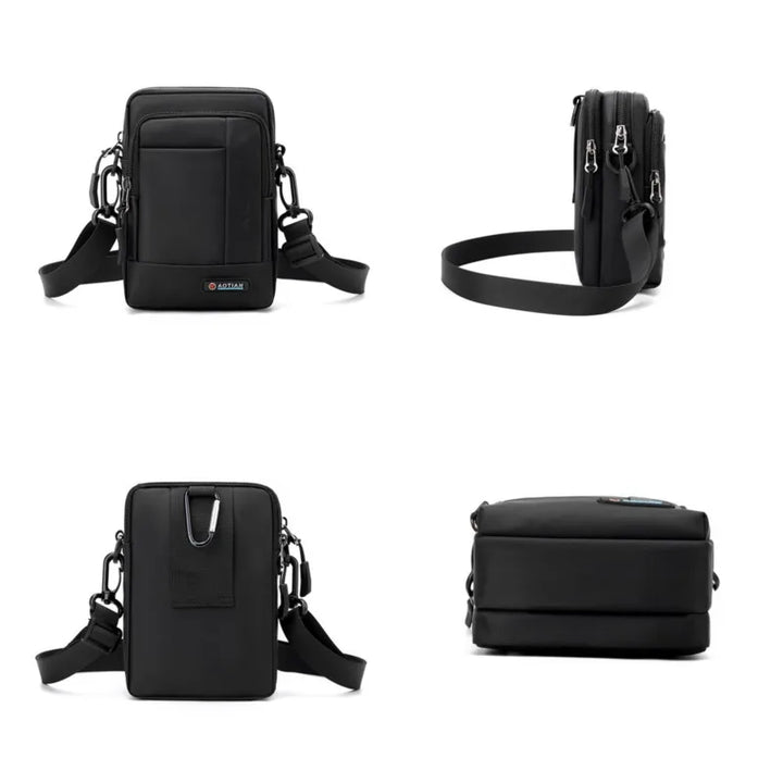 "Tactische heren crossbody tas, robuust ontwerp met meerdere opbergvakken, verstelbare riem, ideaal voor dagelijks gebruik."