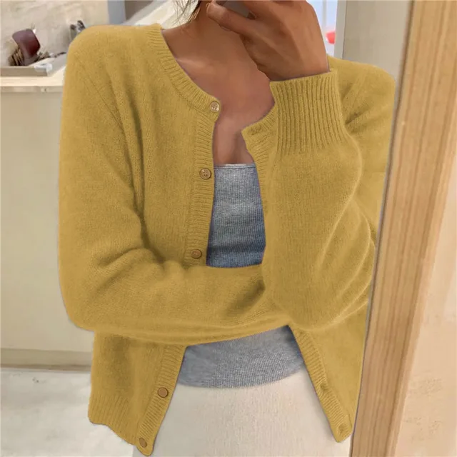 Elegant damesvest met rondehals en knoopsluiting. Dit veelzijdige vest is een must-have voor damesmode.