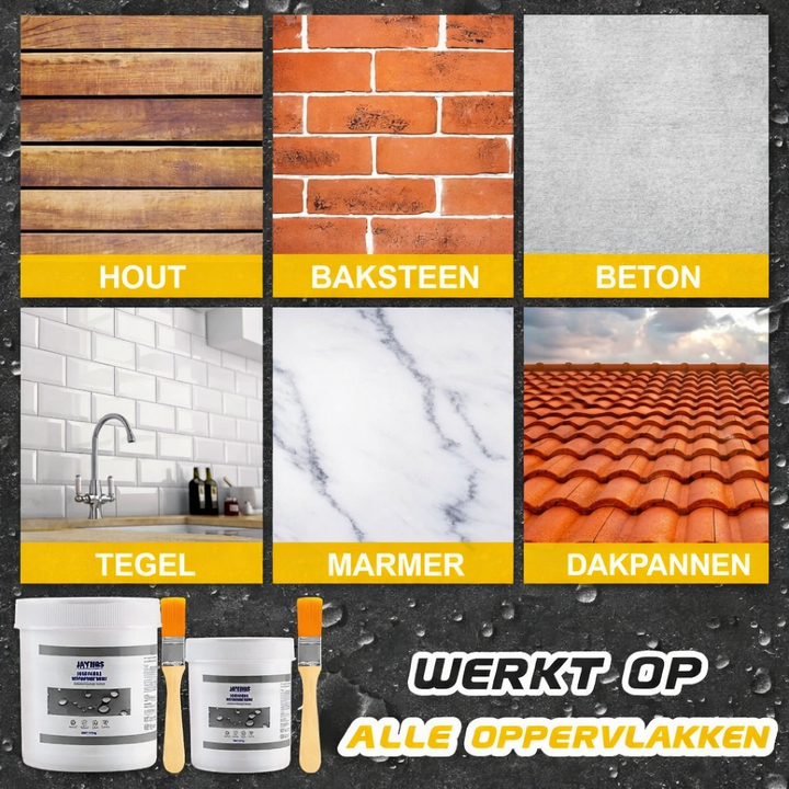 Makkelijk aan te brengen waterdichte lekstop. Transparant afdichtmiddel voor diverse thuisreparaties en afdichting.