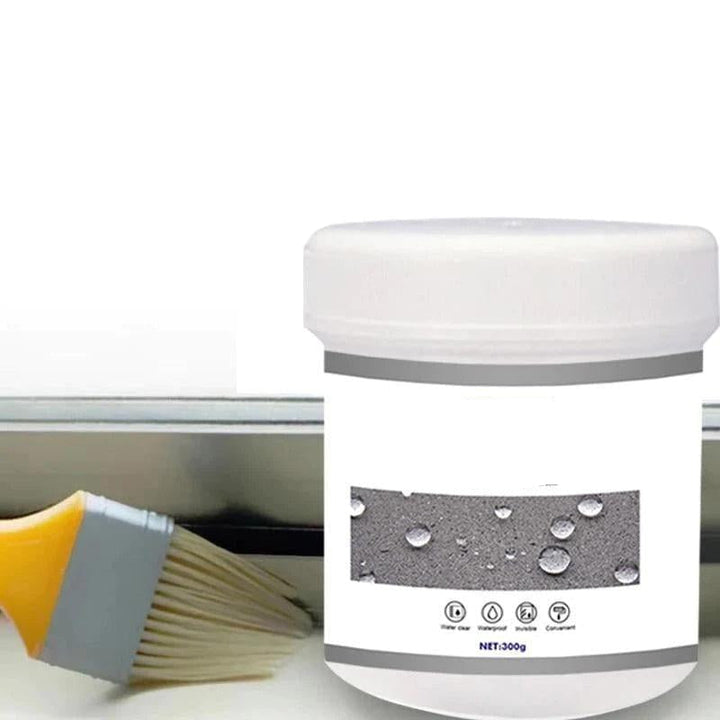 Hoogwaardige bouwmaterialen: universele transparante rubberpasta voor waterdichte afdichtingen.
