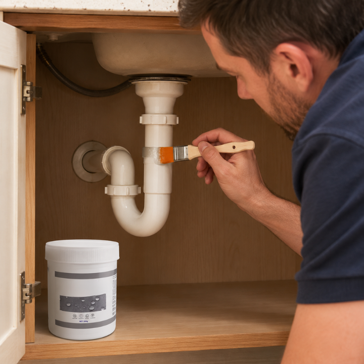 Sterke waterdichte afdichtingskit, transparante rubberpasta voor effectieve lekkage reparatie.