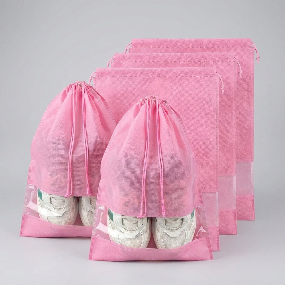 Waterdichte TravelSacko schoenentas met trekkoord; perfect voor het inpakken van schoenen op vakantie.
