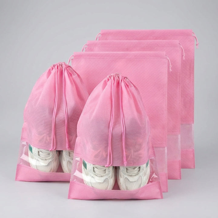 Waterdichte TravelSacko schoenentas met trekkoord; perfect voor het inpakken van schoenen op vakantie.
