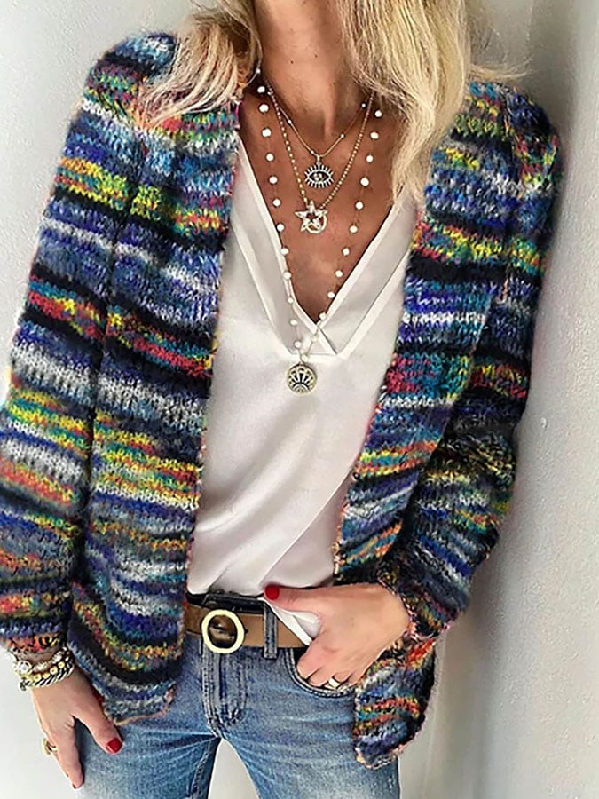 Veelzijdige gebreide dames vest met borduursels, perfect voor comfortabele lente casual outfits. Regular fit.