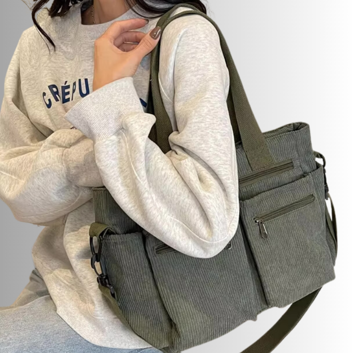 Elegante dames handtas met verstelbare schouderband, perfect als modieuze accessoire.