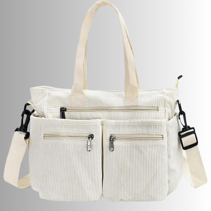 Stijlvolle dames werktas, ook geschikt als ruime schooltas of trendy handtas.