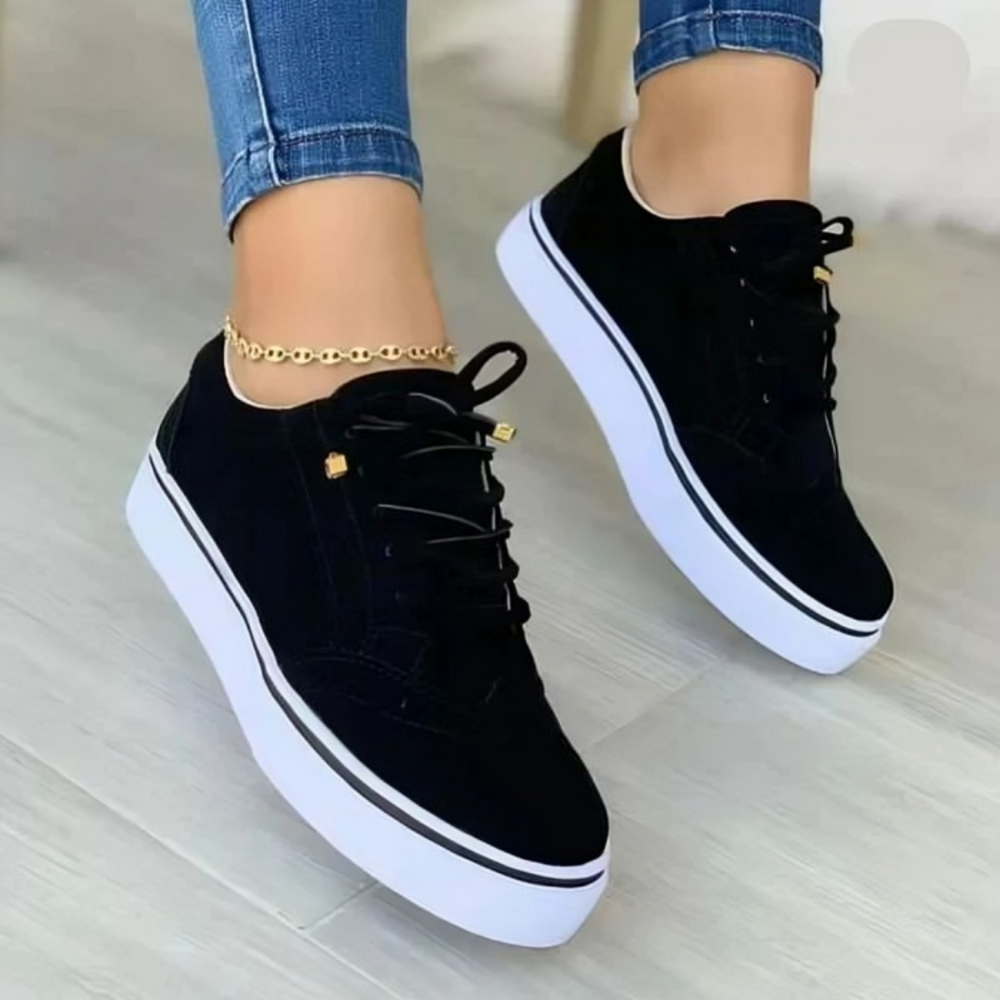 Trendy orthopedische damessneakers Fenna, stijlvol design, beschikbaar in blauw, bruin, groen, wit, zwart. Comfort voor elke 