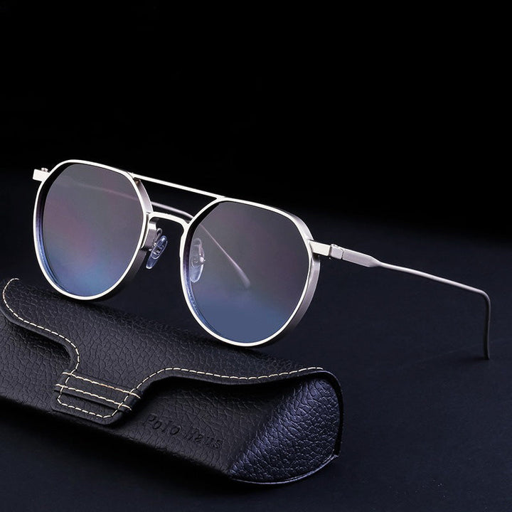 Stijlvolle zonnebril met premium UV-bescherming. Deze trendy unisex bril van legering biedt optimale oogbescherming.