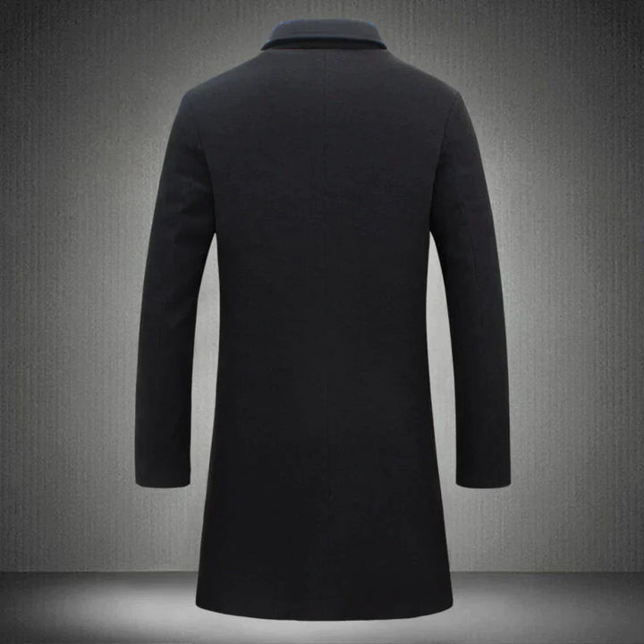 "Tussenjas parka heren in wolmix, warm en waterafstotend, ideaal voor herfst en lente, beschikbaar in diverse kleuren."