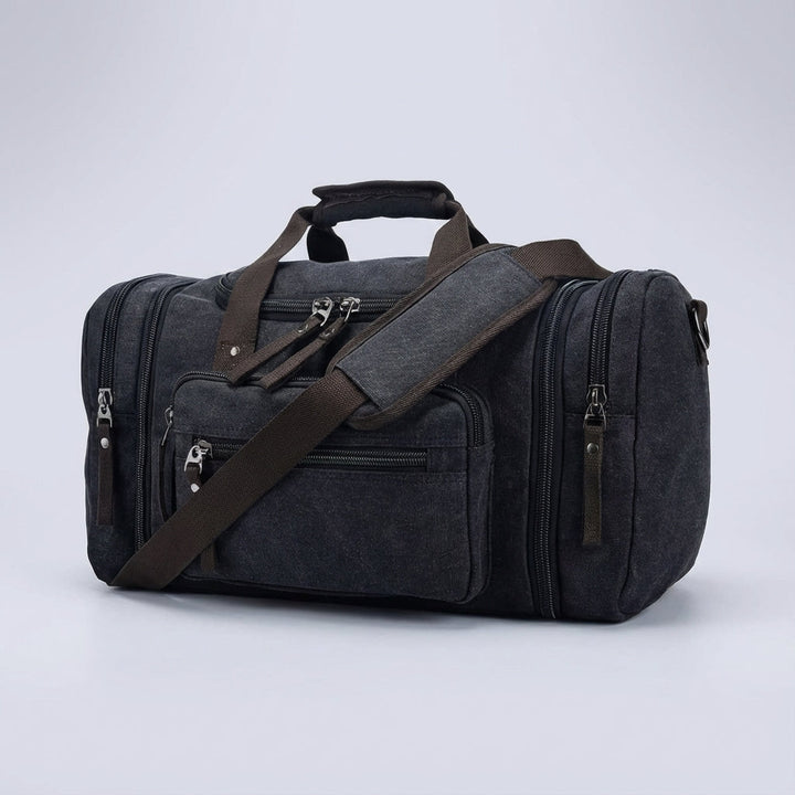 Uitbreidbare weekendtas WeekenderPro in canvas, unisex design. Ideaal voor reisbagage en handbagage.