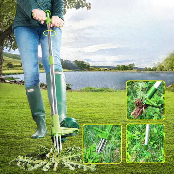 Ultieme onkruidtrekker voor moeiteloos wieden. Ergonomisch tuingereedschap voor staand wortelverwijdering.