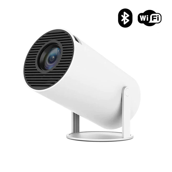 "Ultra HD projector met strak ontwerp, compact en draagbaar. Verbluffende helderheid, geschikt voor elk interieur."