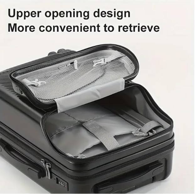 Ideale handbagage reiskoffer voor zakenreis of weekendtrip, met bekerhouder, USB en TSA-slot.