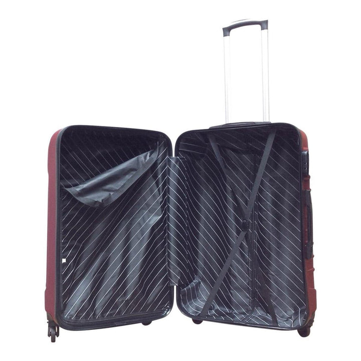 Robuuste hardschalen trolley met TSA-cijferslot en 4 wielen, perfecte handbagage voor vakantie of zakenreis.