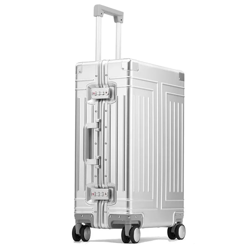 Hoogwaardige unisex aluminium hardshell koffer Valletta, voorzien van een geïntegreerd TSA-combinatieslot.