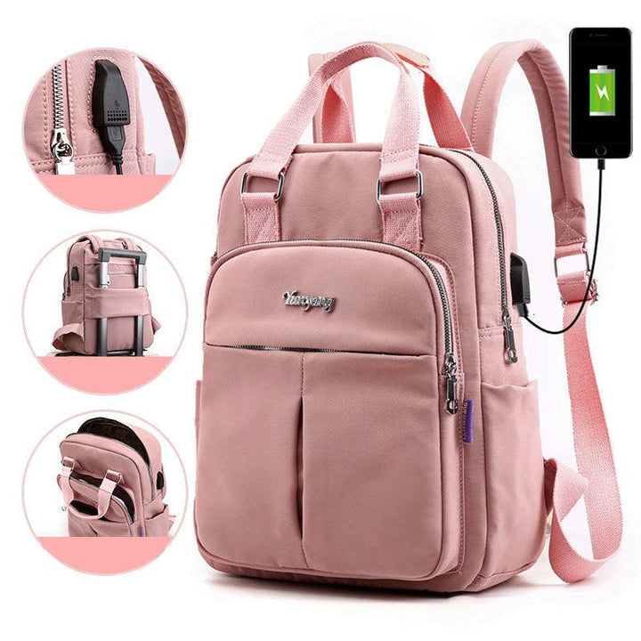 Multifunctionele anti-diefstal rugzak met USB-poort, ideaal als dagrugzak, laptop- en schooltas.