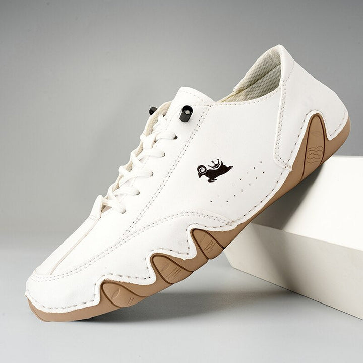 Gedetailleerd shot van ademende, flexibele unisex barefoot schoenen. Biedt comfort en natuurlijk loopgevoel voor uw voeten.