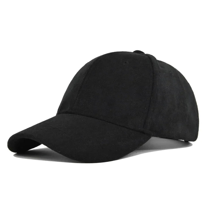 Klassieke baseballpet in suède-stijl, unisex en verstelbaar, een tijdloos hoofddeksel.