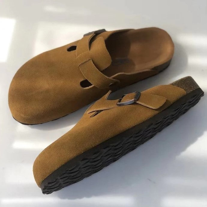 Unisex Boston sandalen voor tijdloos comfort en stijl. Perfect instapmodel voor dagelijks gebruik.