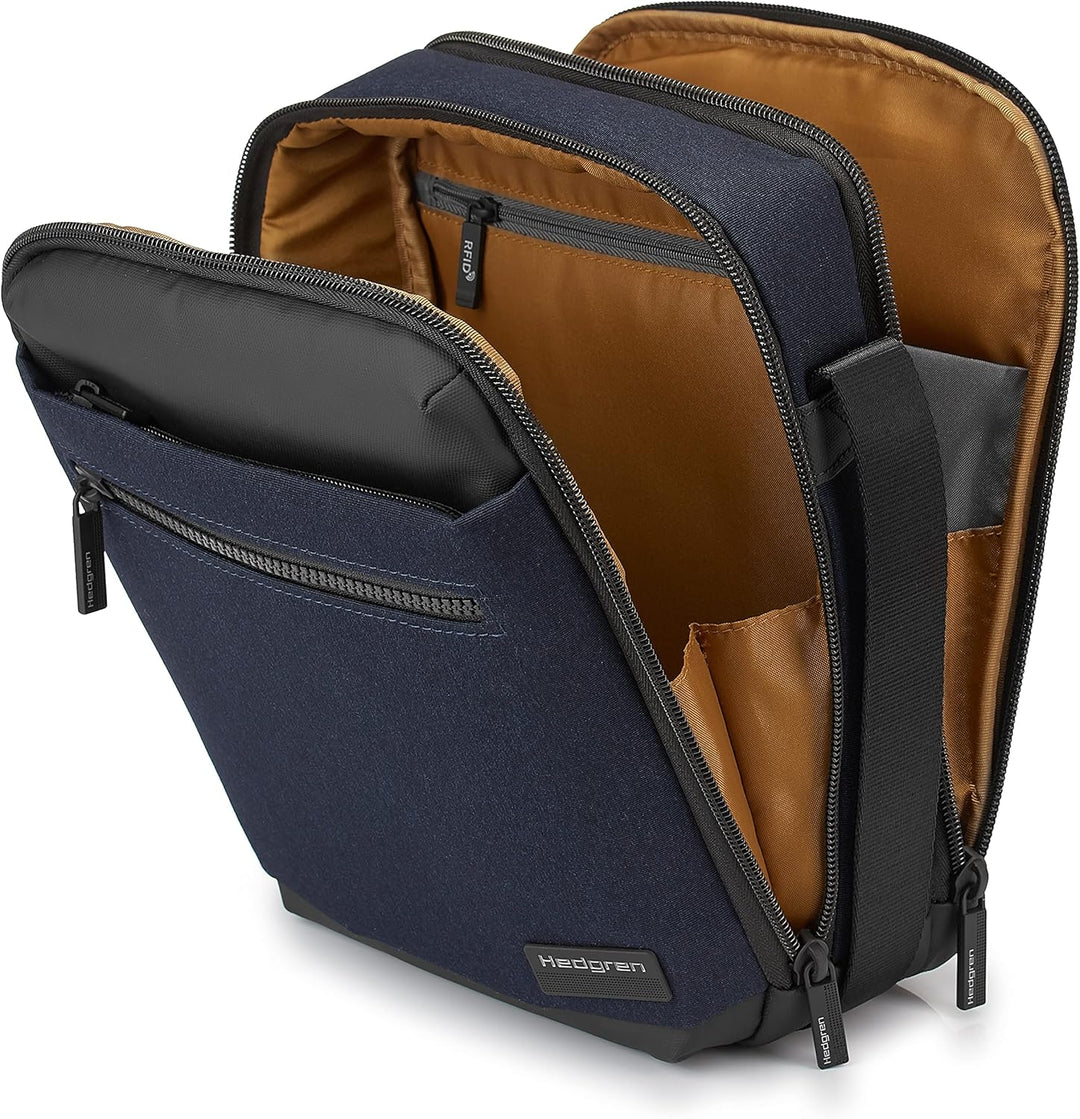 Duurzame waterbestendige messenger tas CarryGuard. Unisex ontwerp met handige organiser en rfid beveiliging.