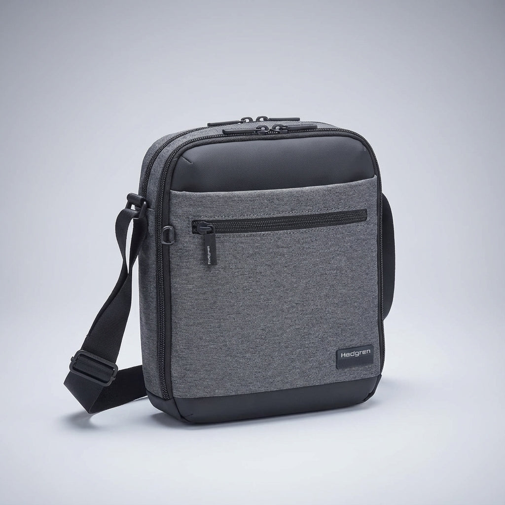 CarryGuard organizer tas: veilige messenger tas met RFID bescherming voor kaarten, waterbestendig en duurzaam.