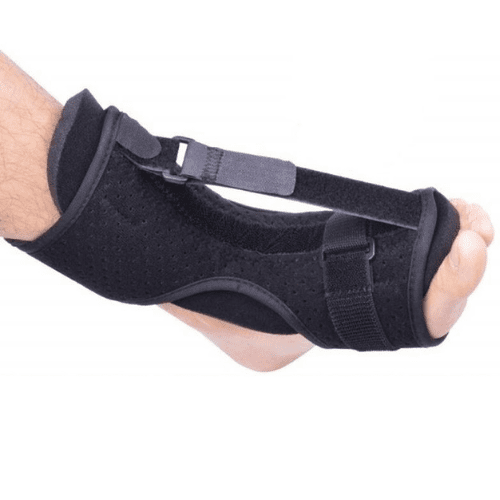 Comfortabele nachtspalk voor slaapondersteuning bij achillespeesklachten, fasciitis plantaris en revalidatie.