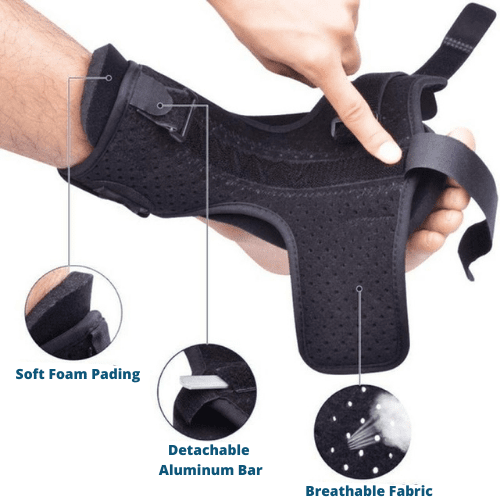 Verlicht voetpijn met deze dorsale spalk. Ideaal voor fasciitis plantaris, hielspoor en achillespeesondersteuning.