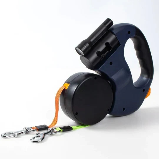 Robuuste unisex dubbele hondenriem, ideaal voor dagelijks gebruik en veilige huisdierwandelingen.