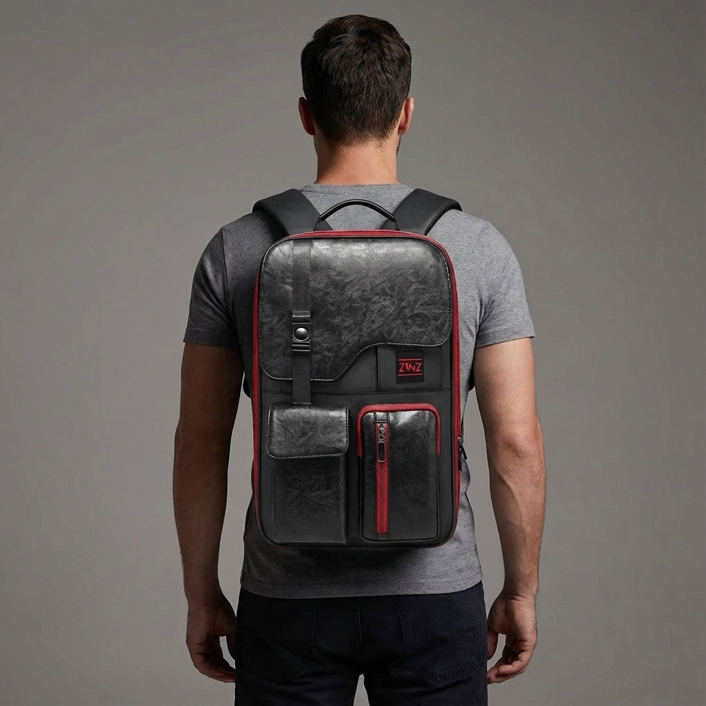Duurzame unisex pendelrugzak, waterdicht en uitbreidbaar, ideaal als anti diefstal reistas met laptopruimte.