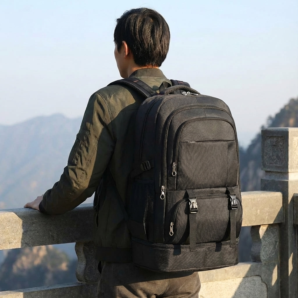 Unisex Expedion rugzak: uitbreidbare rugtas met grote capaciteit, ideaal voor reizen en outdoor avonturen.