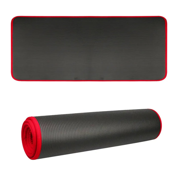 Unisex extra dikke antislip yogamat voor comfortabele yoga, pilates en fitness training thuis.