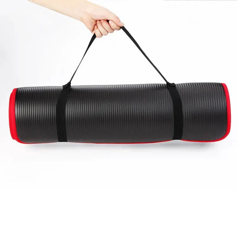 Antislip sportmat, extra dik, ideaal voor veilige en comfortabele yoga, fitness en meditatie.