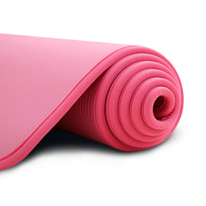 Duurzame extra dikke yogamat, unisex, perfect voor intensieve yoga, fitness of pilates training.