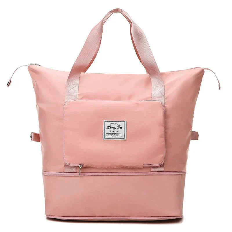Opvouwbare FlexiCarry travelbag, lichtgewicht en waterdicht, onmisbaar voor avonturiers.
