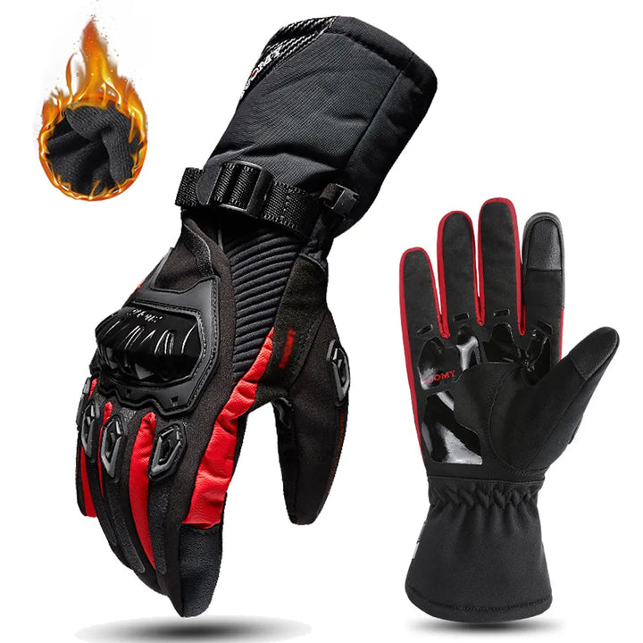 Zwarte unisex motorhandschoenen met superieure bescherming en comfort voor elk motoravontuur.