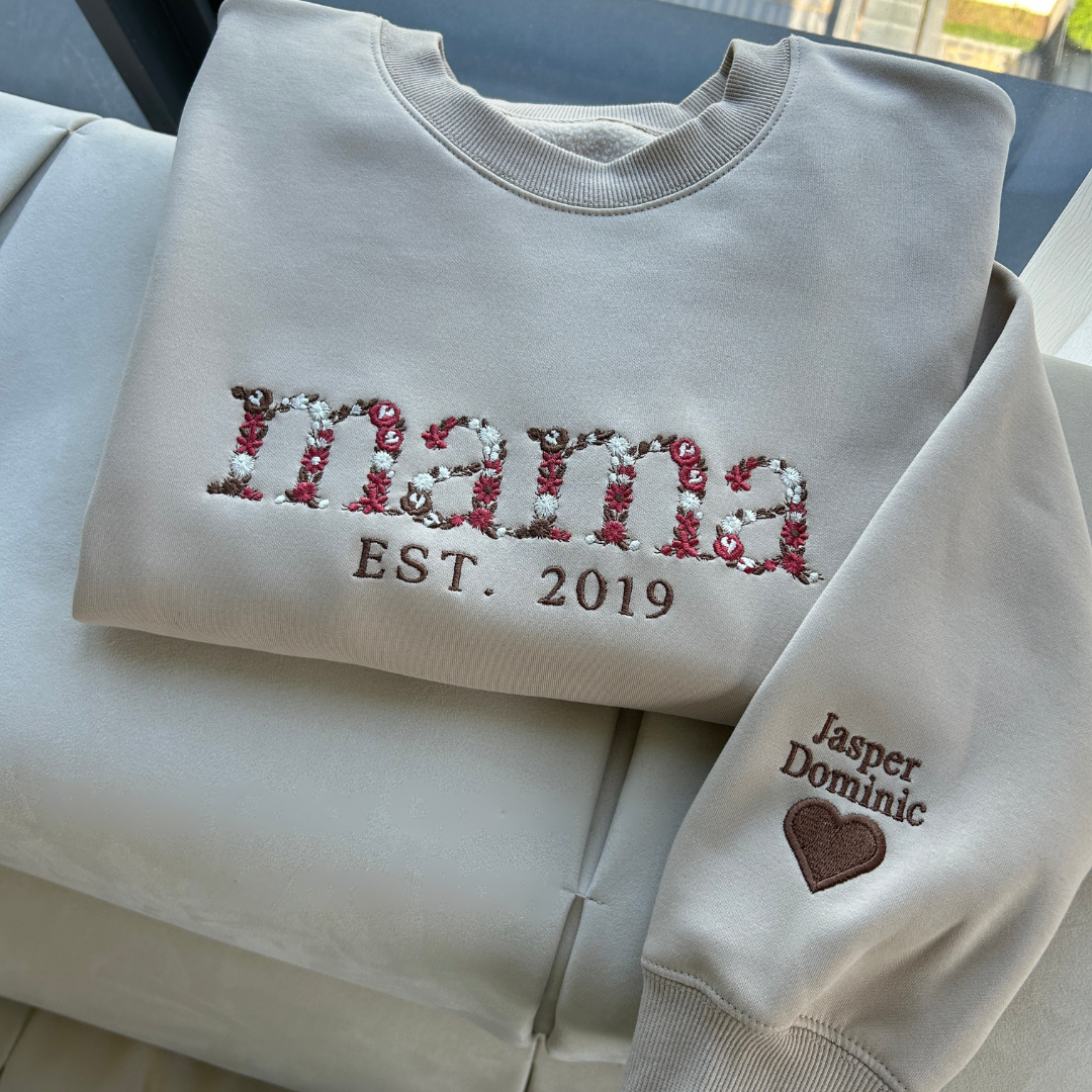 Unisex gepersonaliseerd Moederdag sweatshirt of hoodie met unieke opdruk. Perfect moederdag cadeau voor dames.