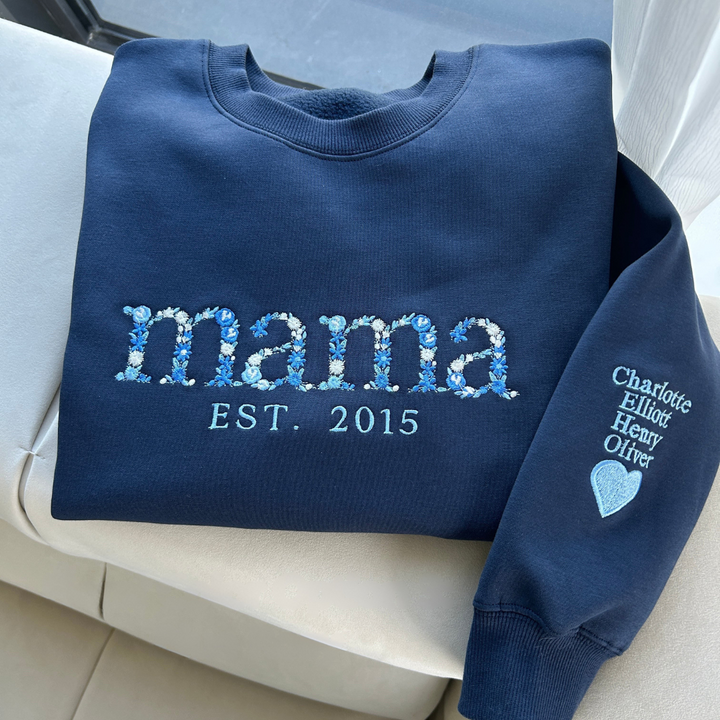 Comfortabele unisex hoodie/sweatshirt, gepersonaliseerd voor Moederdag. Duurzaam kledingstuk, uniek geschenk voor mama.