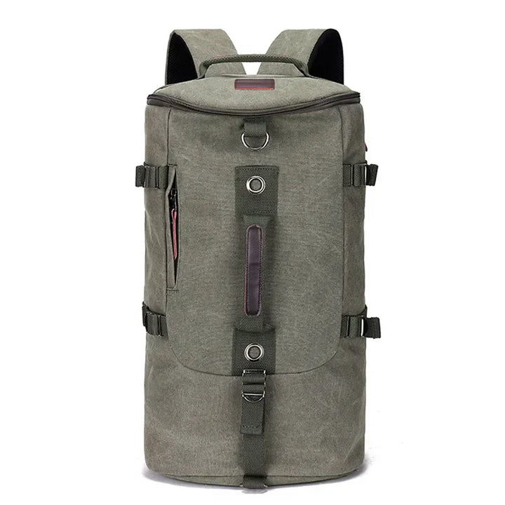 Stijlvolle grote capaciteit canvas rugzak, geschikt als reisrugzak, schooltas of voor casual dagelijks gebruik.