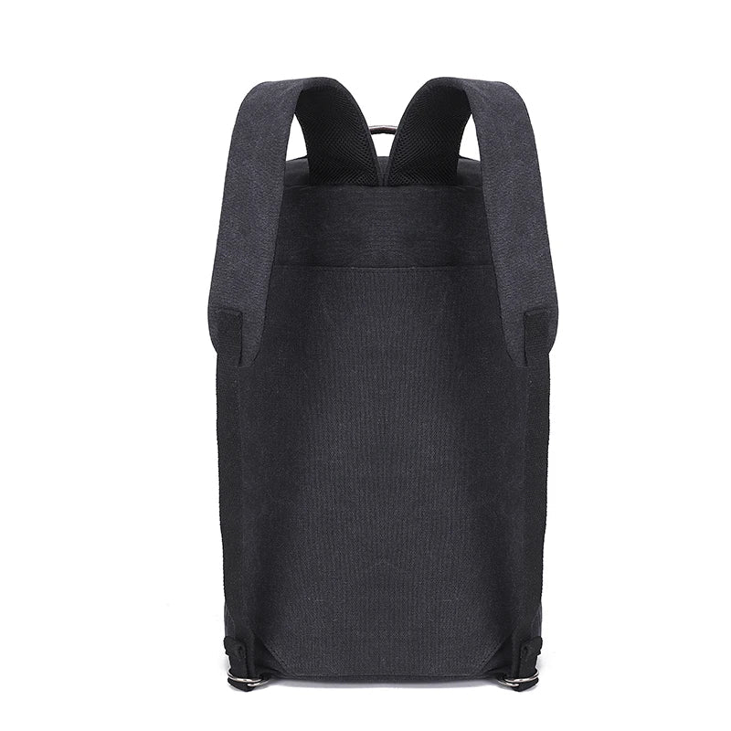 Unisex reisrugzak van canvas met ruime opbergruimte, ideaal voor bagage, wandelen en lange reizen.