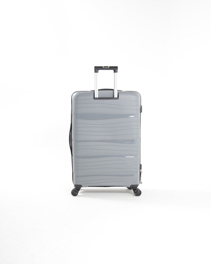 De Oslo reiskoffer open, tonend het georganiseerde interieur. Efficiënte en duurzame bagage voor reizigers.