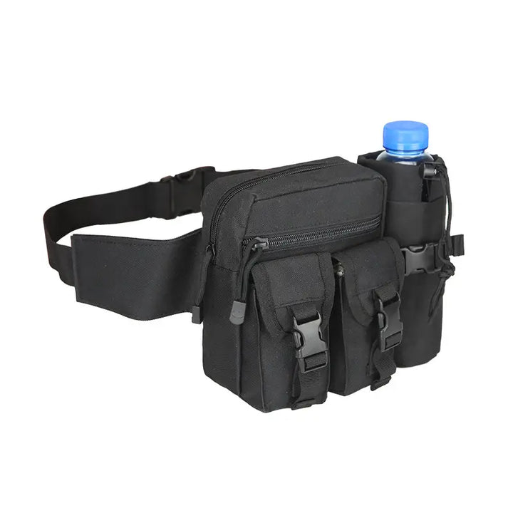 Unisex heuptas AdventureBelt voor wandelen & fietsen, waterafstotend & compact design.
